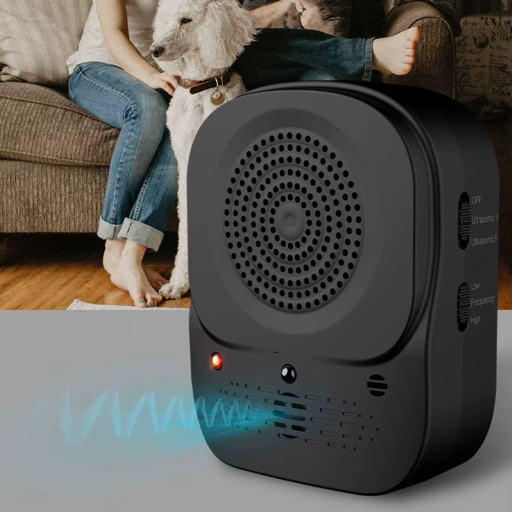Ultrasonic Dog Barking Stop Device 4 Level Stop Barking Training Device 49FT Dog Deterrent for Small Medium Large Dogs